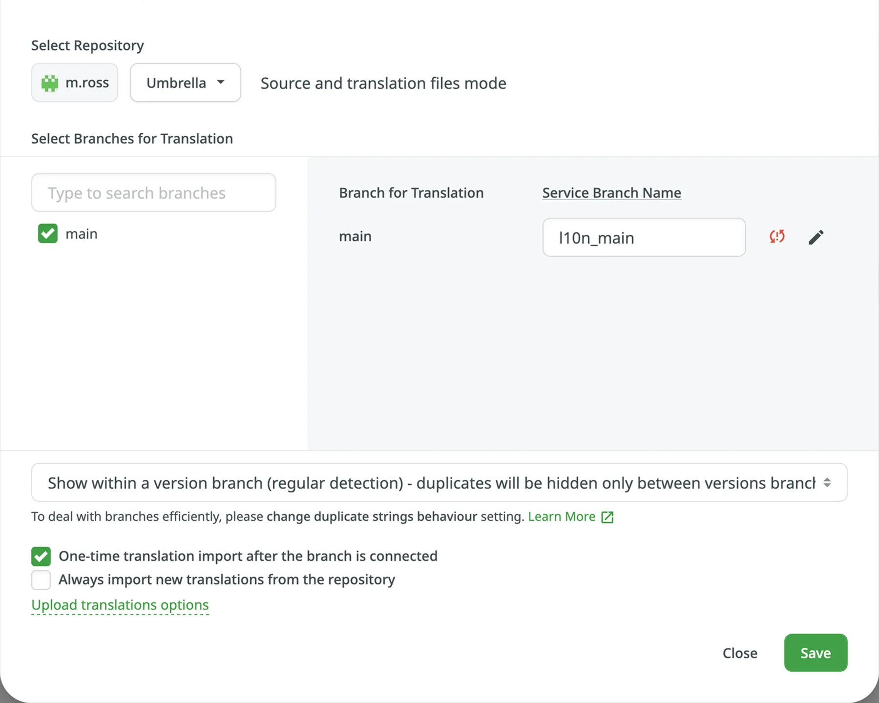 Bitbucket Integration Unconfigured